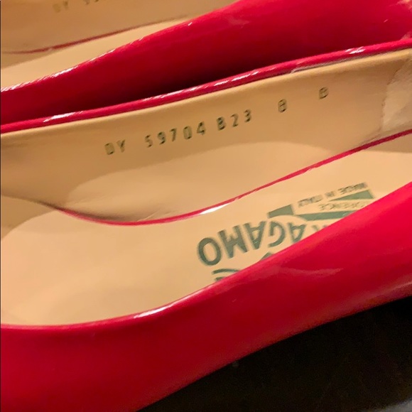Red Patent Leather Ferragamos - Picture 3 of 4